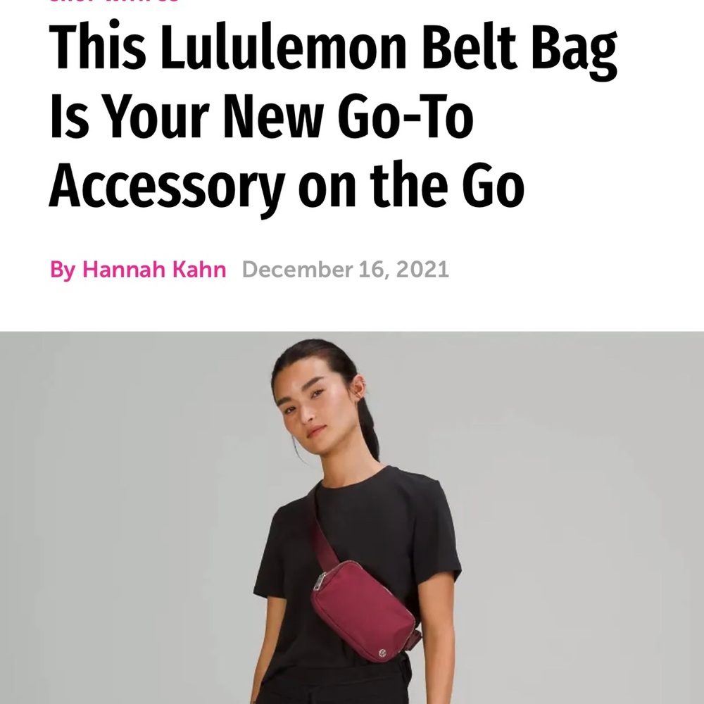 NWOT Lululemon Everywhere Belt Bag